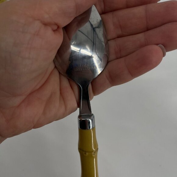 Vintage‎ Windsor Stainless Steel & Bamboo Handle Flatware Set - Picture 3 of 4
